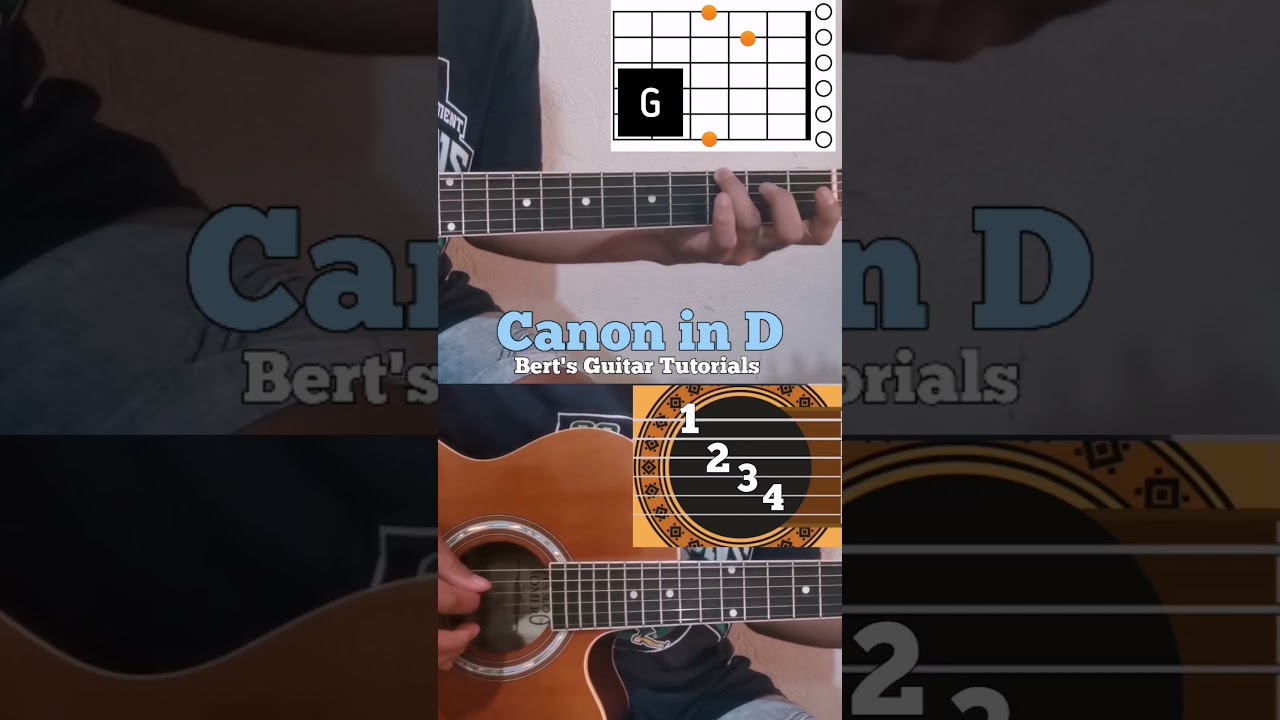 Canon in D #guitartutorial #bertsguitartutorials