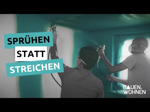 TEST - Wand streichen: So gut sind Sprühsysteme beim Wände renovieren - Sprühen statt Streichen