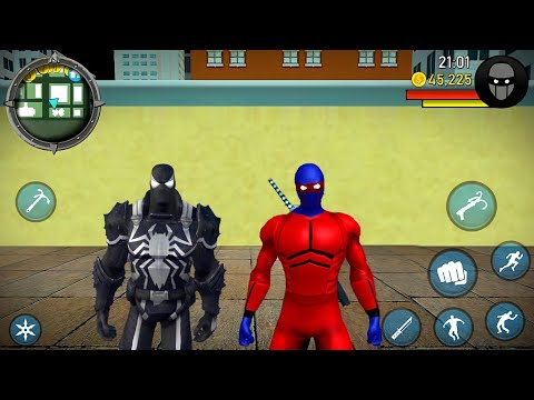 Süper Kahraman Örümcek Adam Oyunu - Blue Ninja Superhero New Update #30 - Android Gameplay