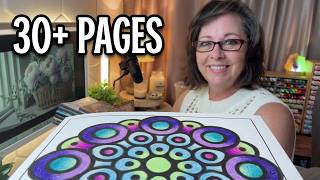 3 Months of Completed Coloring Pages + WIPS (May - July 2026) | Greyscale and Bold and Easy RECAP