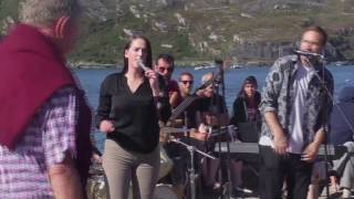 'Collage' (Cork Music Group) 'live' on the pier outside O' Sullivans bar - Crookhaven