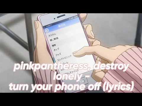 pinkpantheress, destroy lonely - turn your phone off ♡ lyrics