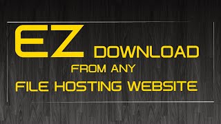 The easiest way to download from File Hosting Website. Check it out!