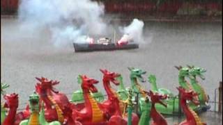 preview picture of video 'Naval Battle, Peasholm Park, Scarborough, North Yorkshire'
