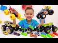 Vlad and Niki play and have fun with New Toy Cars and Playsets