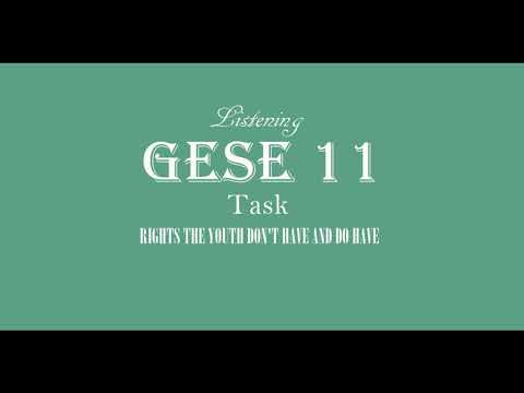 GESE 11 Trinity Listening C1 - Young People's Rights - Rights the Youth Don't Have and Do Have