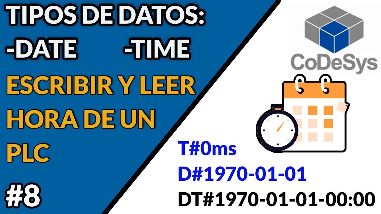 ⏰🔵✅CODESYS 3.5 SP4 - DATE / TIME DATA TYPES - READ AND WRITE THE DATE AND TIME OF A PLC