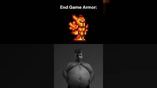 End Game vs Middle Game vs Starter Armor in Terraria #shorts #new #terraia #gigachad #gaming #vs