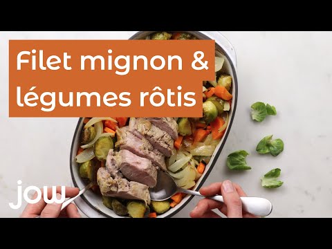 Recette de Filet mignon & légumes rôtis