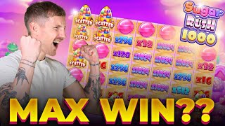 ALMOST MAX WIN ON SUGAR RUSH 1000 WITH CASINODADDY 🍬