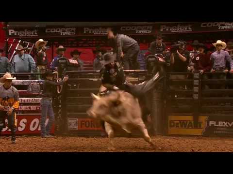 Guilherme Marchi rides Red Rocket for 85.75 points