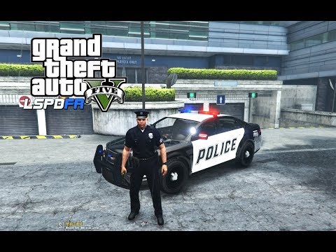 GTA 5 LSPDFR MOD #006 (Real Life Mod) - City Patrol In Mission Row (Thunderstorm)