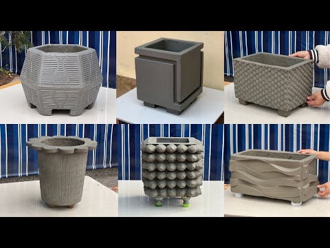 6 Project To Cast Beautiful Cement Plant Pot - You'll Want To Make For Your Garden