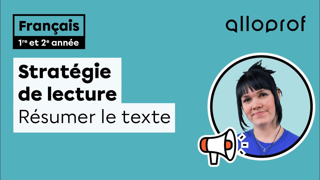 Résumer le texte (1re et 2e année)