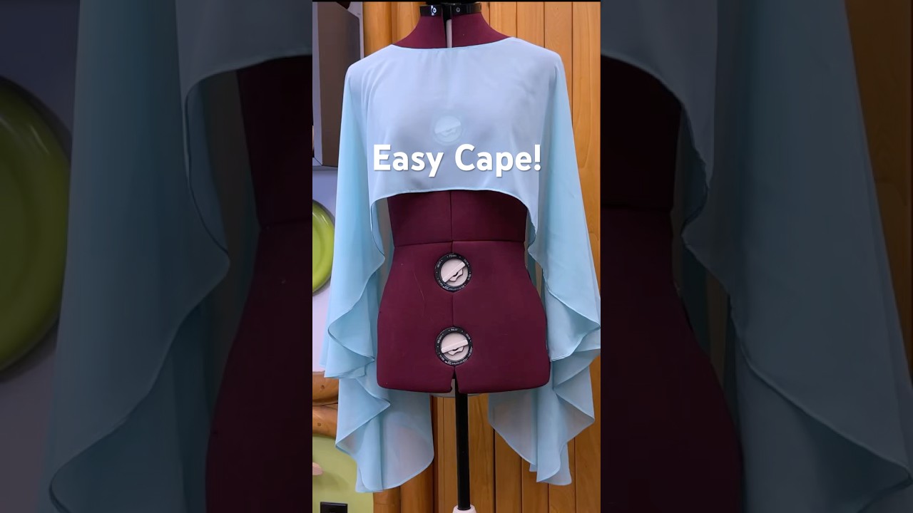 Easy-Peasy Cape! #sewing #diy #easysewing #craft