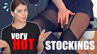Sexy legs in nylons  Try On Haul