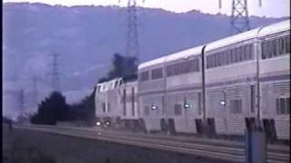 preview picture of video 'Amtrak-  Coast Starlight - Gilroy,CA June 13th, 2007 Hwy 25 Grade Crossing'