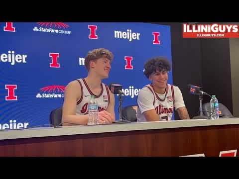 Illinois 92, Arkansas Little-Rock 34: Illini Players (Jakucionis & Riley) Post-Game Media Conference