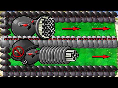 Doom Gatling X Doom Peashooter X Nut Doom Shroom vs 2 Doom Dr.Zomboss - Plants vs Zombies Hack