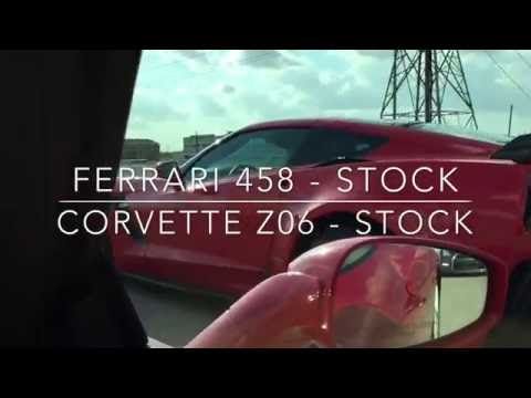 Ferrari 458 Italia vs C7 Chevrolet Corvette Z06