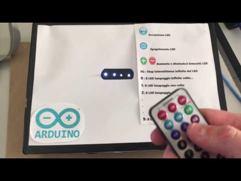 Arduino accensione linea led con telecomando infrarossi
