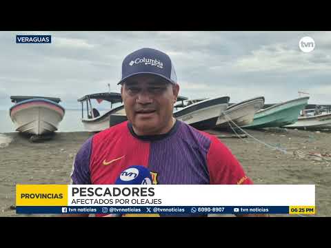 Fuertes oleajes causan daños a pescadores y embarcaciones en Playa Malena, Veraguas