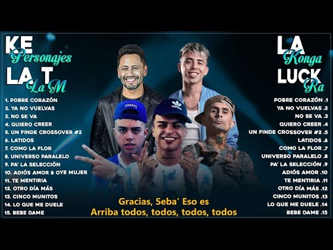 Ke Personajes, La T y La M, La Konga, Luck Ra Tendencia 2023 - Colleciones Álbum Popular (Letra)