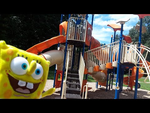 Spongebob Adventures/ Playground Hide and Seek Fun!