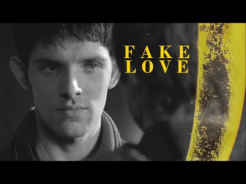 merlin & arthur || fake love [CC]