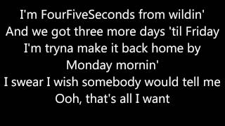 Rihanna Four Five Seconds (Lyrics) ft. Kanye West, Paul McCartney