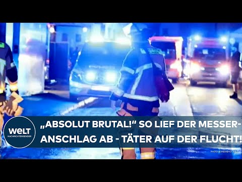 SOLINGEN: "Absolut brutal!" So lief der Messer-Anschlag beim Stadtfest ab - Täter auf der Flucht!