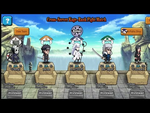 first time won KAGE RANK FEATURE in NINJA WORLD WAR😍😇 LVL 95