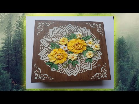 Vídeo Live Arte By Mamiko/ Especial de Natal // Flores em Massa Relevo