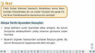 Eğitim Vadisi 10.Sınıf Tarih 13.Föy Dünya Gücü Osmanlı, Fetih ve Fatih Konu Anlatım Videoları