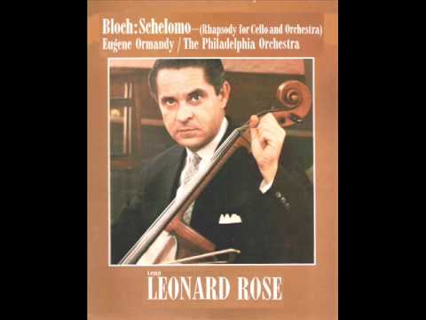 Bloch-Schelomo-Hebraic Rhapsody for Cello and Orchestra