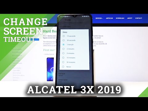 How to Change Screen Timeout in ALCATEL 3X (2019) – Screen Display Time