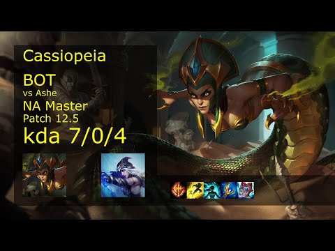 Rank 1 NA Cassiopeia Bot: Cassiopeia vs Ashe