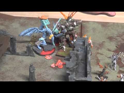 Tzeentch Demons vs Wood Elves Guardians of the Deep Woods