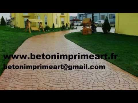 Beton Imprime Airon-Saint-Vaast ,France www.betonimprimeart.fr YouTube