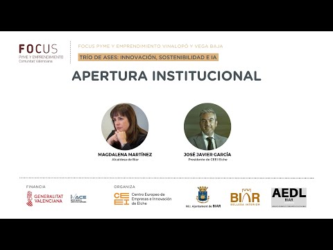 Apertura Institucional del Focus Pyme y Emprendimiento Vinalopó y Vega Baja 2023[;;;][;;;]