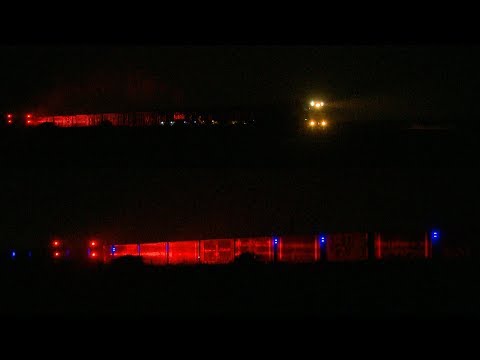 SCT 5MP9 Freight Train At Night - PoathTV Australian Railways