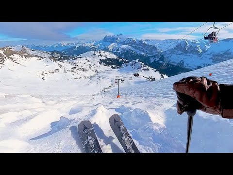 POV: Hardest Mogul Run in the Alps (Swiss Wall) ⚠️