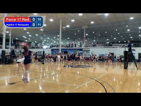 Capital City Freeze: Force 17uRed vs. High Line 17 Renegades [25-19, 25-18 - Feb. 23, 2025