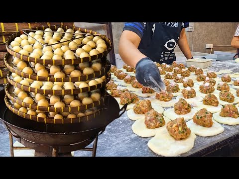 100 Year Old Authentic Recipe! Handmade Steamed Dumplings in Bangkok Chinatown - Thai Street Food