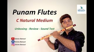 Video thumbnail for Punam Flutes - C Scale - Natural Medium - Unboxing , Review & Sound Test - Divine Bansuri by Divine Bansuri
