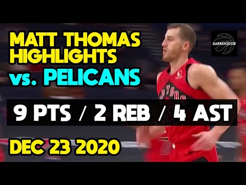 Matt Thomas Highlights vs. NOLA Pelicans (Dec 23, 2020)