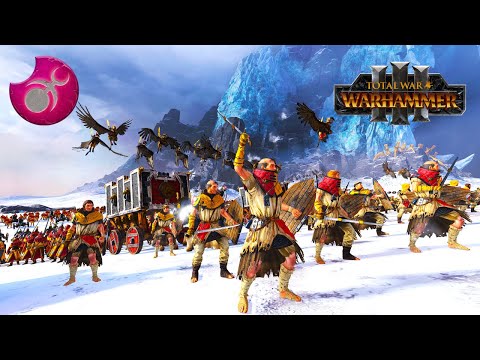 HUMAN COALITION | Slaanesh VS Bretonnia+Empire - Total War WARHAMMER 3 | FIRESupport | 4K