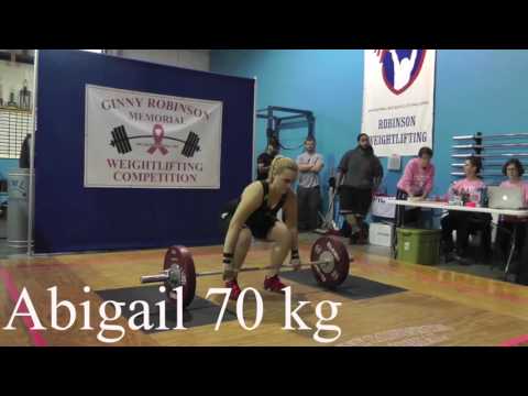 2016 Ginny Robinson Memorial Weightlifting W75 and W75+ Clean & Jerk