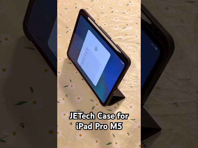 Vídeo relacionado con JETech Funda Magnética Desmontable para iPad Air 13 Pulgadas M4/M3/M2 (2026/2025/2024) con Soporte para Pencil, Carcasa Clara Giratorio Extraíble, Soporte para Retrato/Paisaje (Gris Espacial)