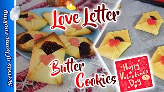 Love Letter Butter COOKIES for Valentine’s Day